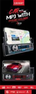 Soporte para múltiples formatos de Audio de coche, radio bluetooth con interfaz USB 2,0 con soporte para teléfono móvil - Product Image 6