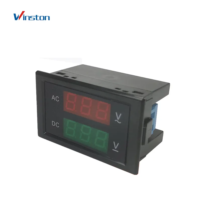 AC DC voltmetre AC 130-250V DC 0-99.9V Volt metre gerilim metre dijital çift ekran Panel metre