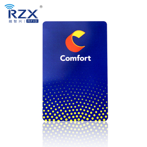 13,56 MHz RFID Hotel Key Card Plástico PVC Sin contacto MIFARE Ultraligero C Tarjeta inteligente - Product Image 4