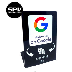 Programmable <strong>QR</strong> <strong>Code</strong> Printed RFID Business Display Card Ntag213 NFC Review Google Stand - Product Image 4