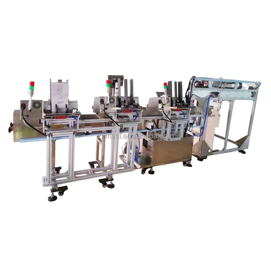 High Speed Feeding Paper Cross Binding Machine Friction Feeder and Cross Strapping Machine Card Feeding And Strapping Machine