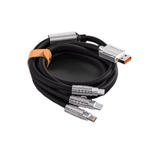 3 in 1 120w 6A Super Fast Charging Usb Cable Colorful Type C Micro Charger Cable for Iphone Android Type C Charger Cable - Product Image 1