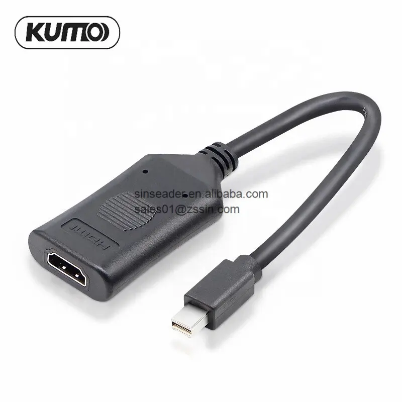 4K30Hz 60Hz Visita MINI Displayport Macho para HDMI Fêmea adaptador