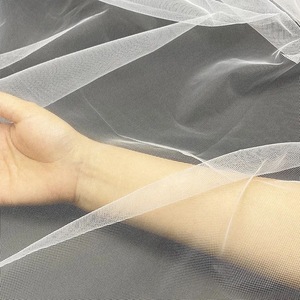 Neues Design 63 "Weiß Stretchy Spandex Mesh Tüll Stoff Gestrickt Plain Pattern Pain Net Mesh für Mädchen für Hochzeiten