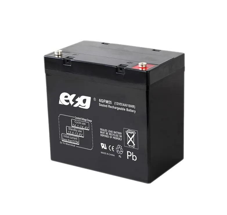 ESG высокопроизводительный свинцово-кислотный аккумулятор 12 В 35AH 40AH 45AH гель AGM Глубокий Цикл UPS батарея