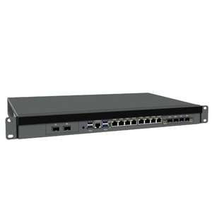 CAIXUNIPC 1U montaje en rack chasis Pc Servidor Ordenador 8 * LAN 2,5G 6 * SFP 10G Intel C612 Chipset Xeon LGA2011 Firewall Sfp Mini Pc