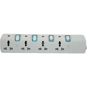 Diseño de Moda multi-interruptor 4 pines enchufe universal viaje 15A/16A tira de alimentación protector contra sobretensiones enchufe de extensión - Product Image 2