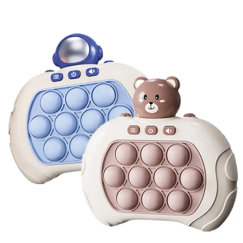 Decompressione 4 modalità antistress per bambini Puzzle portatile Memory Light Up Electronic Fast Quick Push Pop Game Fidget Toy