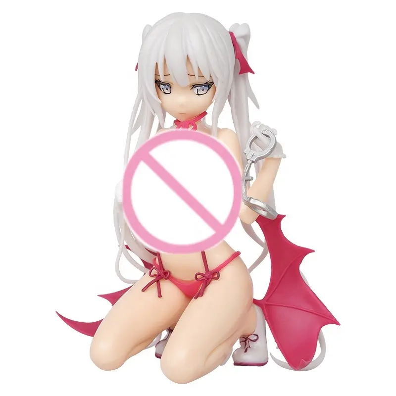 BJ Hot Sale Japanese Anime Sexy Clumsy Little Devil 3D Kneeling Cartoon Removable Garment Nude Adult Ornaments Action Figure