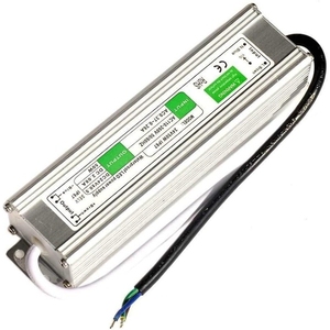 アルミニウム防水電源シルバー10W 12V 0.83A DC/AC LED照明入力110V出力24V/48V/IP67 ETL RoHS認定 - Product Image 1