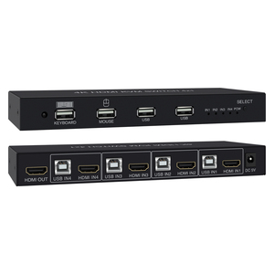 4K hdmi kvm开关4输入1输出4K 30hz自动切换kvm 4端口USB 2.0 - Product Image 6