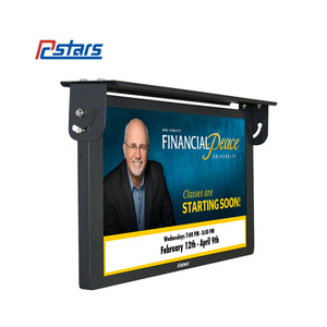 Vehículo Metro Bus de 23,8 pulgadas, Monitor de pantalla LCD interactivo táctil montado en el vehículo, publicidad, señalización Digital, cartelera - Product Image 1