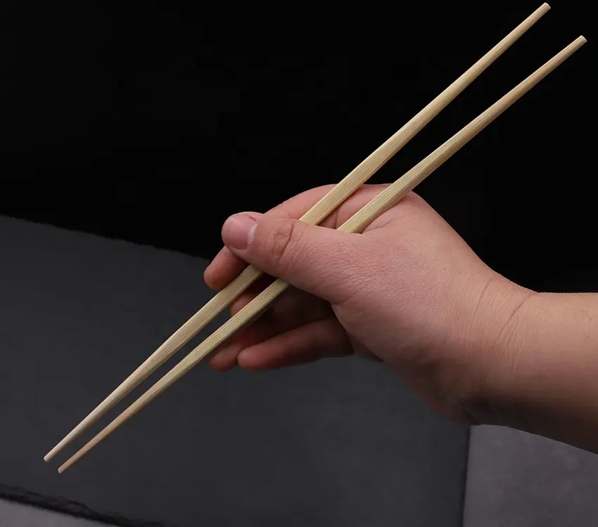 Sumpit bambu Sushi alami sekali pakai gaya Korea kustom Logo murah kualitas tinggi dengan kemasan