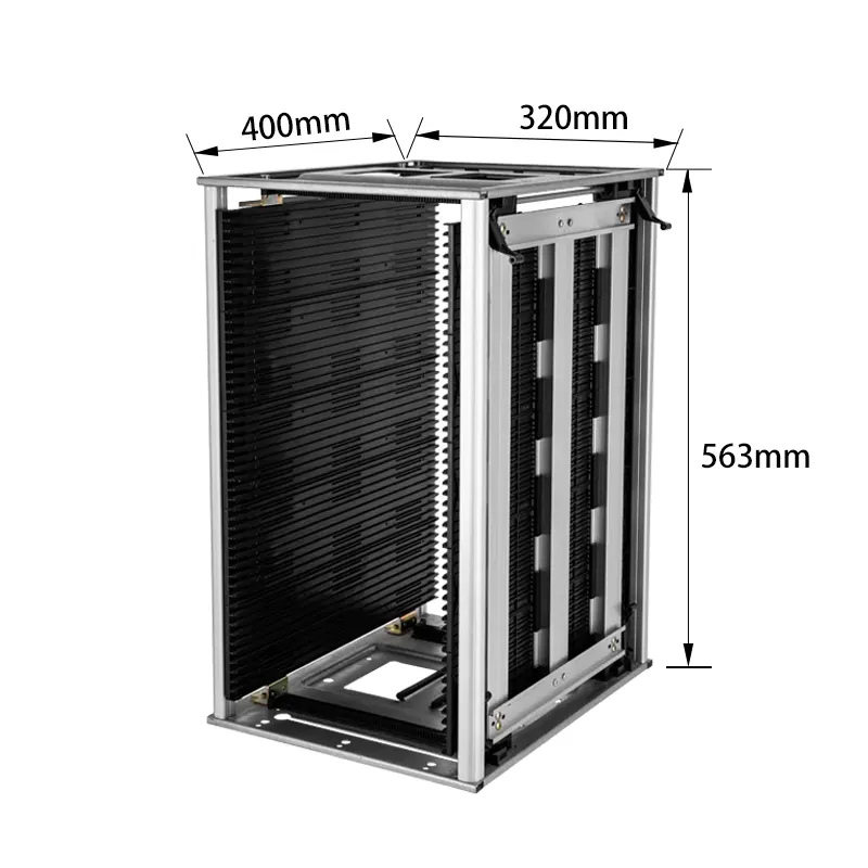 400*320*563mm regolabile ESD SMT rack porta PCB portaoggetti antistatico metallo in piedi SMT PCB ESD portariviste