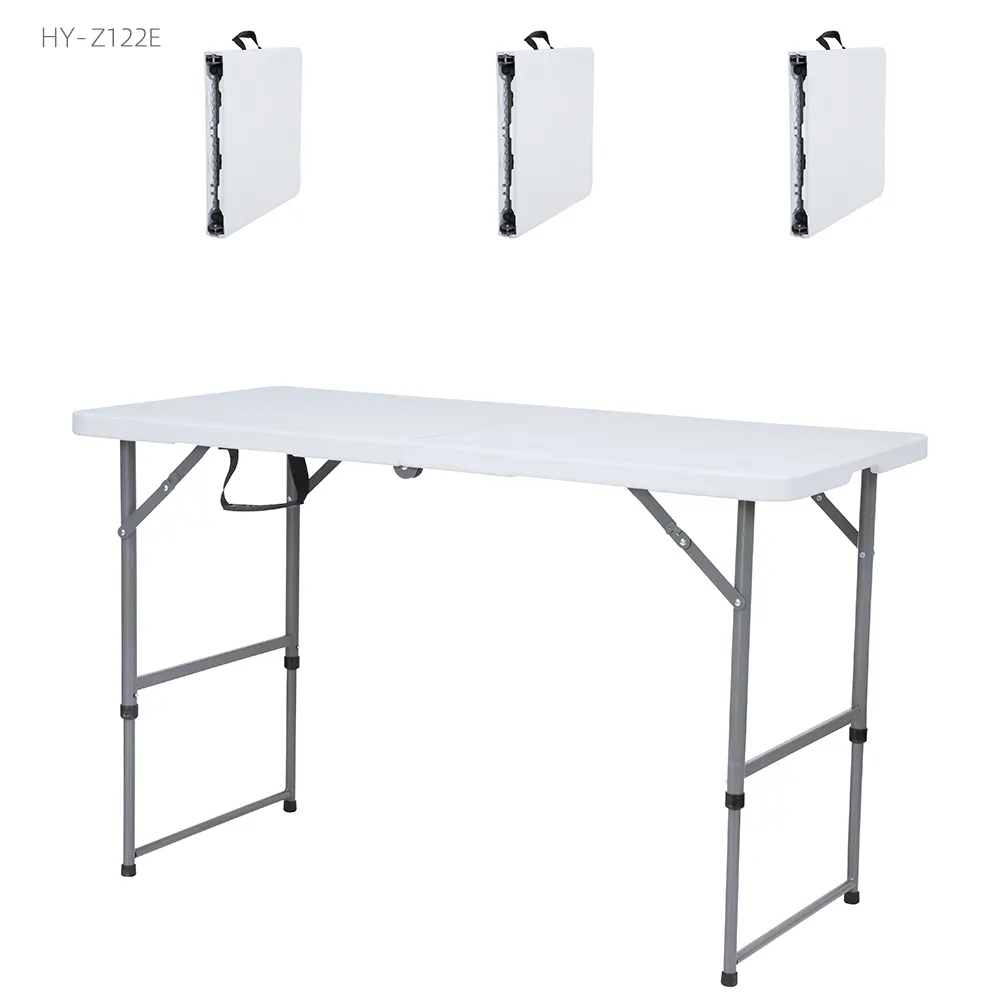 Tavolo pieghevole in plastica per sedia e tavolo pieghevoli da 4 piedi per auto-studio
