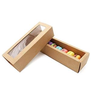 <strong>Custom</strong> Macaron Cake <strong>Box</strong> <strong>with</strong> Transparent <strong>Display</strong> <strong>Window</strong> Macaron Container Paper <strong>Box</strong> - Product Image 6