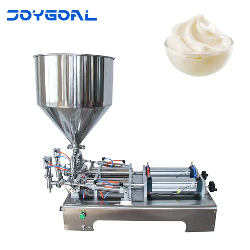 Joygoal-venta al por mayor de fábrica semiautomática tarro/botella/lata pasta de tomate/máquina de llenado de salsa
