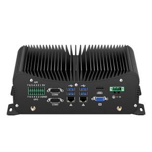 Intel Core i5 7287U 8G RAM 256G SSD 2 puertos de red Gigabit Ethernet RS232 COM GPIO win10 Mini ordenador PC sin ventilador Industrial - Product Image 1