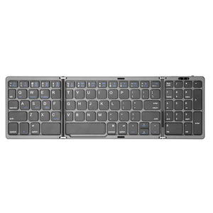Tri-folding Wireless Portable <strong>Keyboard</strong> Cheapest Ultra-thin <strong>Mini</strong> <strong>bluetooth</strong> <strong>Keyboard</strong> with Number Pad Small <strong>Keyboard</strong> for Laptop
