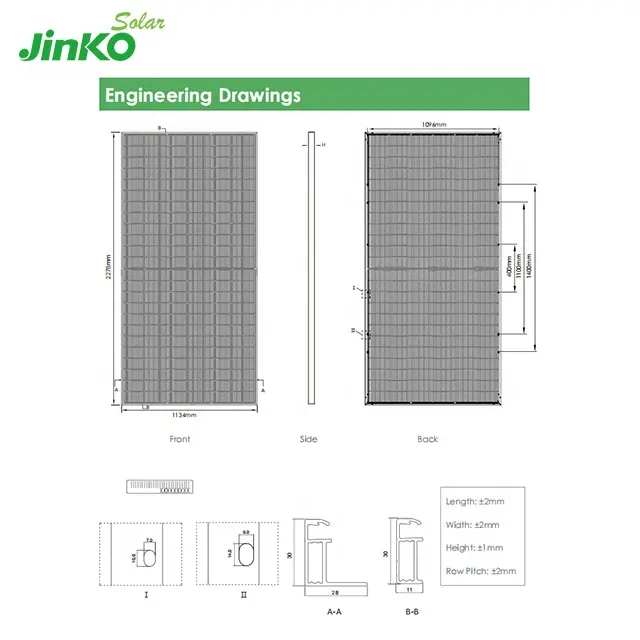 JinKOSolar yüksek verim 560w 565w 570w 575w 580w GÜNEŞ PANELI