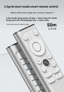 Nuovo in lega di alluminio con servizi di Pick & Pack di magazzino all'estero telecomando con Mouse vocale personalizzato con Mini tastiera - Product Image 2