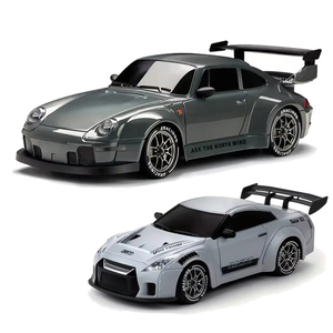 1:24 RC 4WD 911 GTR Model araç uzaktan kumanda sürüklenme araba jiroskop ile 2.4GHz yarış süper spor arabalar LED ışık oyuncaklar - Product Image 1