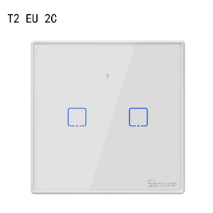SONOFF T2 EU 2C TX Wifi/RF Remote <strong>Control</strong> Power Switch 2 Gang Wall Touch Light Switch Smart Home Home <strong>Automation</strong> <strong>System</strong> - Product Image 2