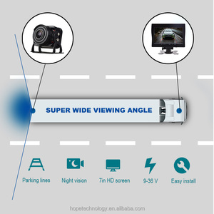 לחצן פעולה 7 אינץ 'ahd 1080p מצלמה שלט רחוק צבע מלא ראיית לילה עמיד למים מצלמת מקף