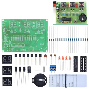 DIY <strong>Kits</strong> AT89C2051 Electronic Clock Digital Tube LED Display Suite Electronic Module Parts and Components DC 9V - 12V - Product Image 5