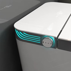 Fabrika otomatik açık uzatılmış akıllı WC tuvalet ile elektrikli ayak dokunmatik sensör gömme ve uzaktan kumanda bide akıllı tuvaletler - Product Image 6