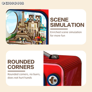 เกมกระดาน DIY 124ชิ้นโมเดลตัวต่อ3D สำหรับเด็กของเล่นและของเล่นสำหรับเด็กโมเดลจิ๊กซอว์ปริศนาสำหรับ adversting - Product Image 5
