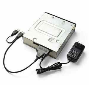 USB de alta velocidad 2,0 a nuevo adaptador de Cable DE DATOS DE 7 + 15 pines 22 pines 2,5 3,5 pulgadas Dual USB 3,0 Cable de accionamiento fácil con puerto de alimentación de CC