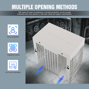 HCW Biometrische Sicherheits drehkreuze in voller Höhe Automatisches Drehkreuz mit doppelter voller Höhe für Eingänge und Ausgänge streng gesteuert - Product Image 2