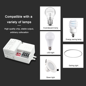 Otomatik açma/kapama LED tavan lambası AC220V 200W 5.8G sensör hareket endüktif anahtarı 360 derece ayarlanabilir mikrodalga Radar sensörü - Product Image 4