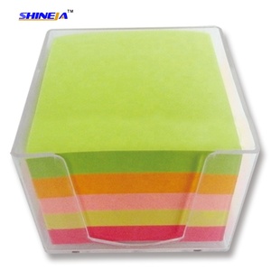 Notas coloridas de estilo de bloc de notas de buena calidad con caja de plástico - Product Image 4