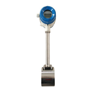 Servicio OEM Salida de pulso industrial RS485 Modbus Medidor de flujo de vórtice de flujo de alcohol de agua desmineralizada de acero inoxidable - Product Image 1
