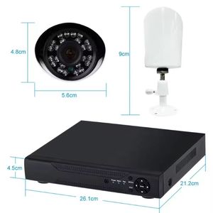 8CH KIT sistema di telecamere CCTV visione notturna a infrarossi 3.6mm obiettivo P2P XVR 6 in 1 cablato 8 telecamere Kit telecamera di sicurezza - Product Image 4