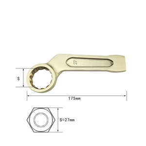 AL-CU Hardware Tool No Spark Safety Tools Striking <strong>Box</strong> <strong>Bent</strong> <strong>Wrench</strong> 27mm for Dust Workshop Gas Station for Ship for Power Plant