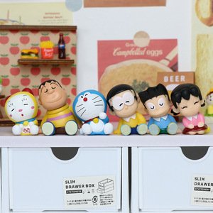 6 cái/bộ Manga bức tượng <span class=keywords><strong>Doraemon</strong></span> vai để Vai ngủ Figura PVC Anime hình Catcher gachapon Hộp trứng trò chơi giải thưởng đồ chơi - Product Image 2