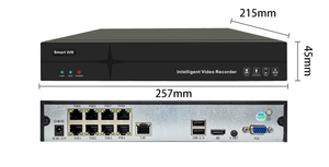 HKWASION 8CH <strong>3mp</strong> POE Outdoor Waterproof <strong>IP</strong> <strong>Camera</strong> NVR Network Surveillance System Kit Lens 4MM - Product Image 2