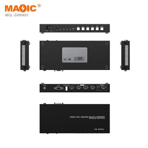 4K 60Hz 4X1 HDMI Divisor de pantalla cuádruple Hdmi Multiviewers Audio Video interruptor de pantalla sin costuras para pantalla de TV - Product Image 6