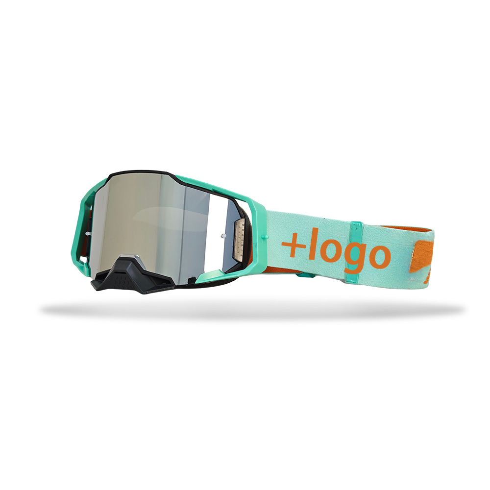 Gafas con montura verde lago y lentes plateadas.