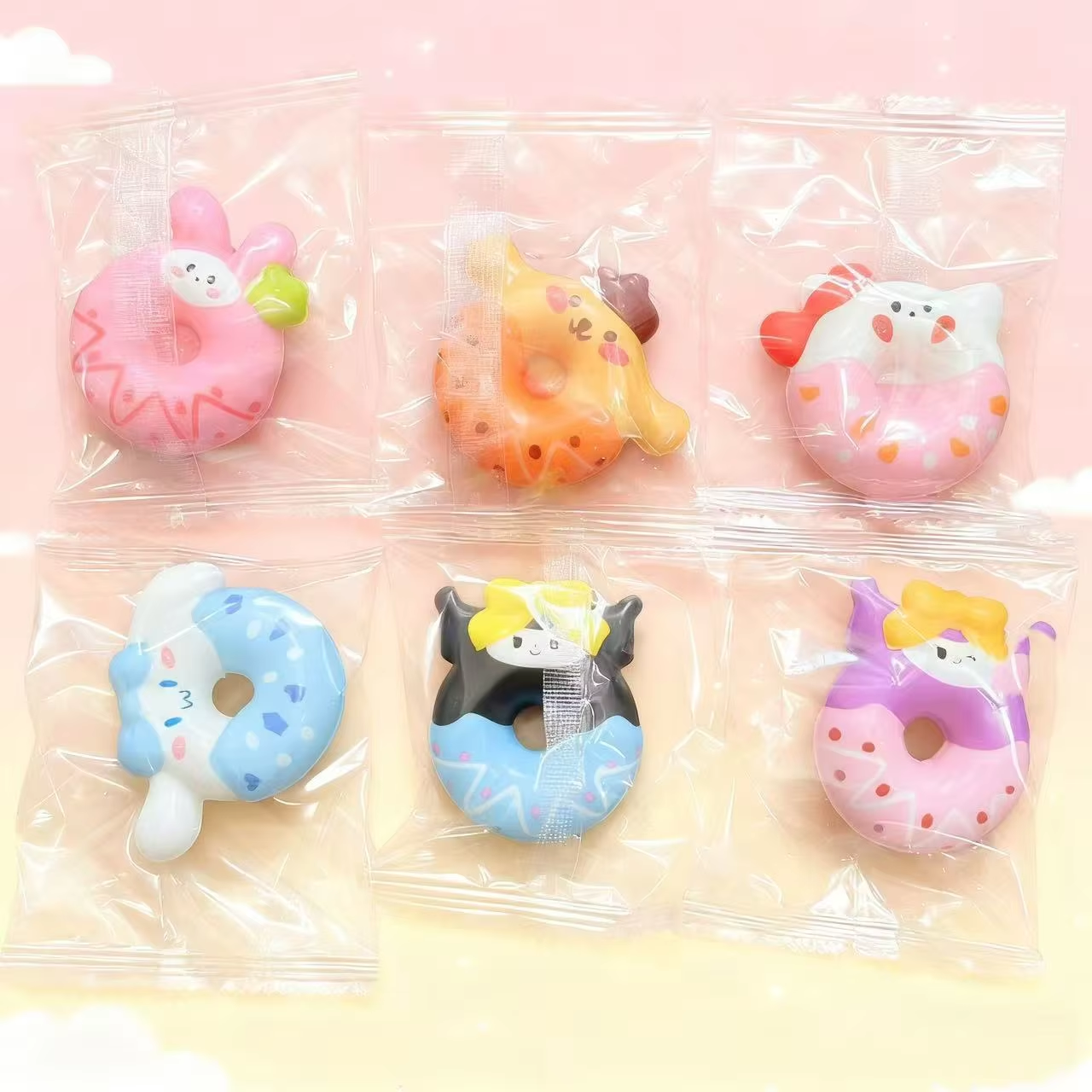 Sanrio donuts-opp packaging-slow rebound-mesh bagged