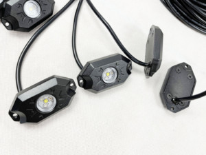 ไฟหิน LED 12V RGBW สำหรับรถยนต์เรืองแสง8ชิ้นกันน้ำควบคุมด้วยแอปไฟภายนอกรถยนต์ - Product Image 3