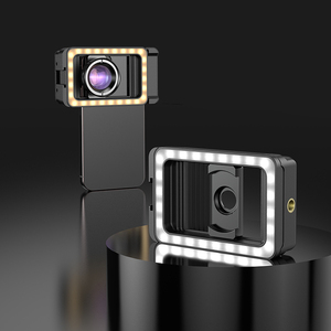 Led Video işığı üzerinde ışıklı uyarı işareti 17mm / 37mm vidalı Lens klipsi fotoğraf için Led ile - Product Image 6