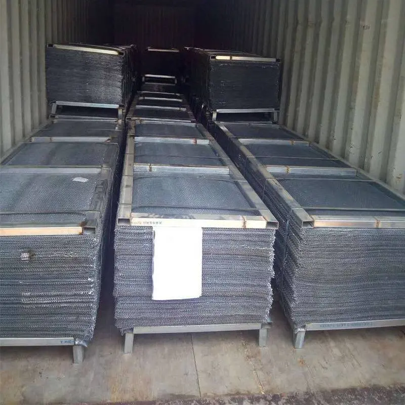 Forma de malla de diamante de malla de metal expandida recubierta de polvo de agujero