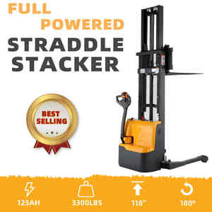 Ayarlanabilir kaldırma çatalları ile 2T 3.5m istifleyici 1.5ton yürüyüş standı tipi elektrikli istifleme istifleme kamyonu - Product Image 6