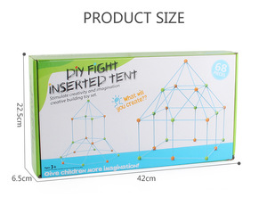 DIY Stem oyuncak Fort binası takımı Forts oluşturucu inşaat Fort binası çadırı eğlenceli çocuk oyuncak eğitici Boys ve kızlar için - Product Image 5