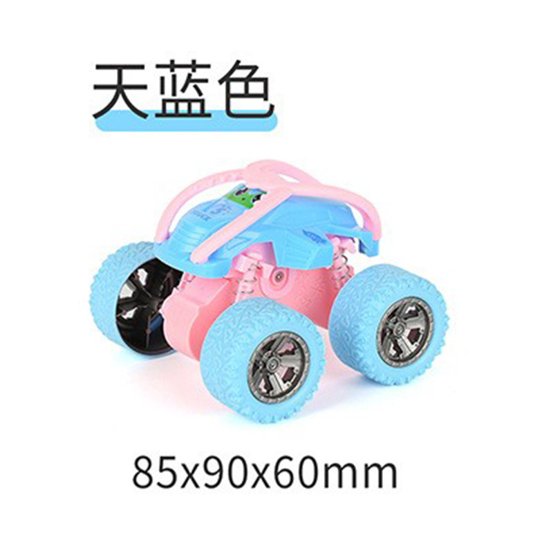 Macaron de voiture roulante bleue - Voiture nue