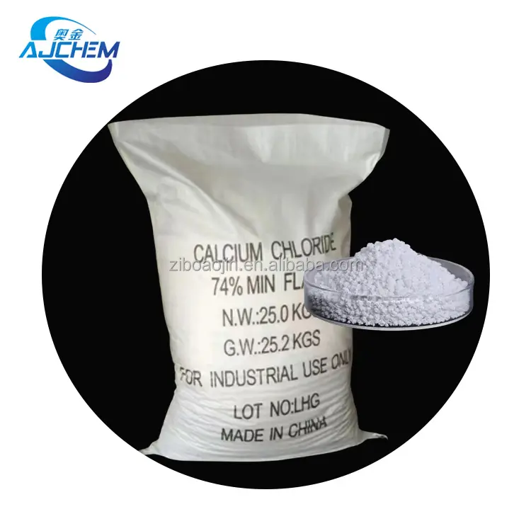 Meilleur agent de fusion de la neige Chlorure de calcium 74% Prills Cas 10043-52-4 95% Chlorure de calcium anhydre